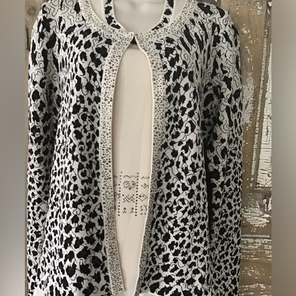 Kayla By Tally Taylor Knit Dress With Cardigan Size 6 Designer Church - Picture 8 of 13